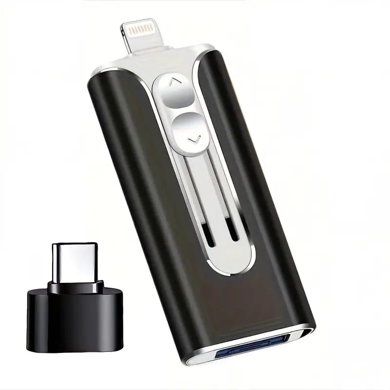 🔥Hot salg - 49% rabatt🔥16 ~ 256 GB Micro USB + 8 Pin + USB 3.0 4 i 1 mobiltelefon datamaskin U-Disk