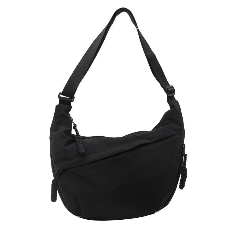 🔥Fasjonabel skulderveske i nylon i ensfarget design🔥