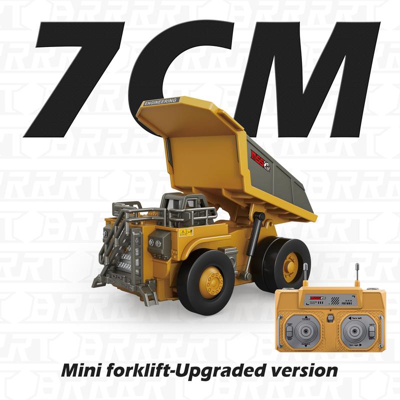 🚜 1:64 Mini fjernstyrt modell av anleggsmaskin laget av høykvalitetslegering