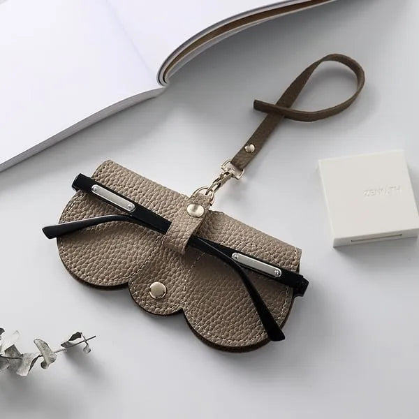 Solbriller i mykt PU-skinn Bag👓️