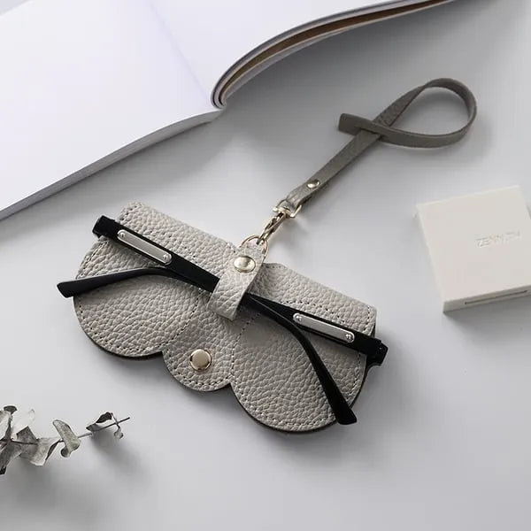 Solbriller i mykt PU-skinn Bag👓️