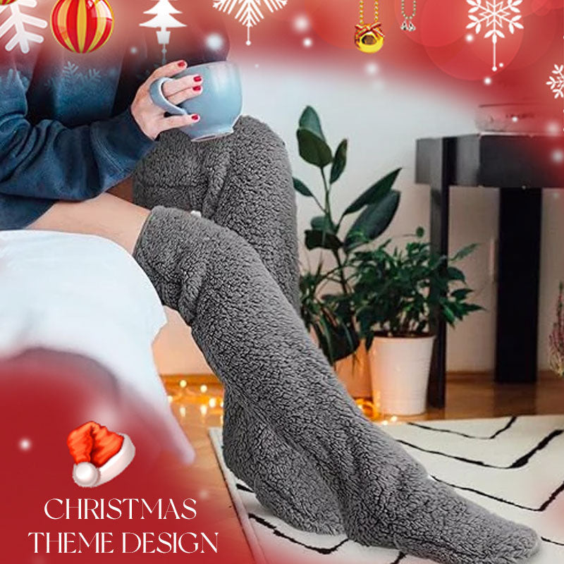 Gåse dun knestrømper til jul