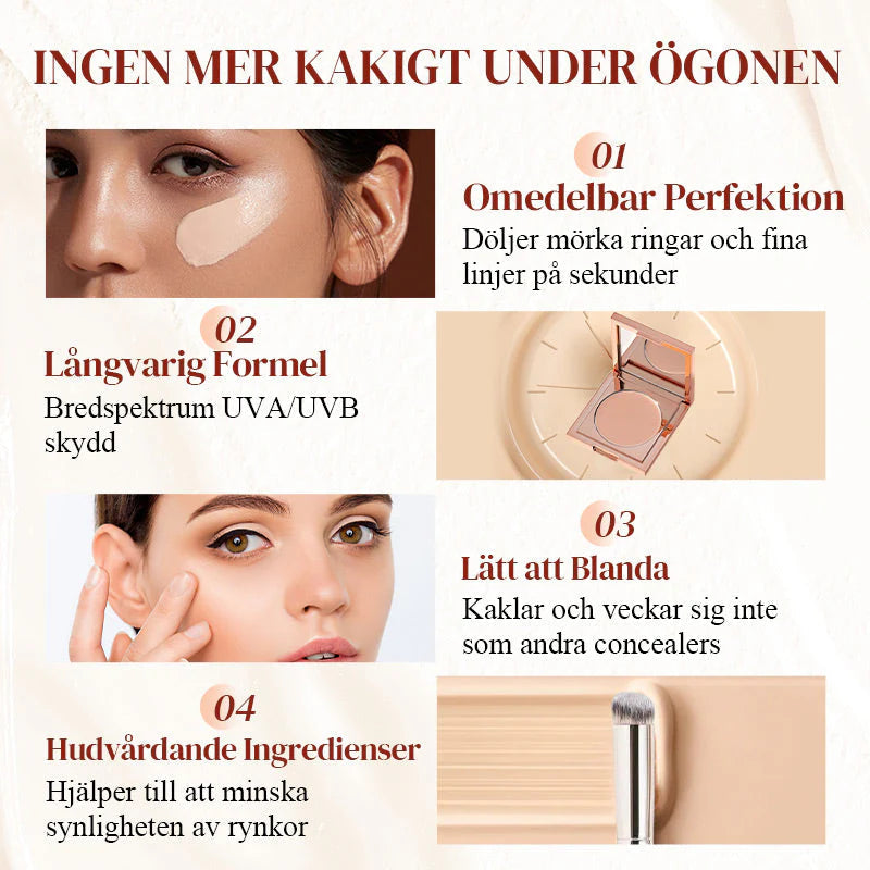 🎁Kjøp 1 få 1 gratis + gratis børste💜 Farget leire for korrigering under øynene
