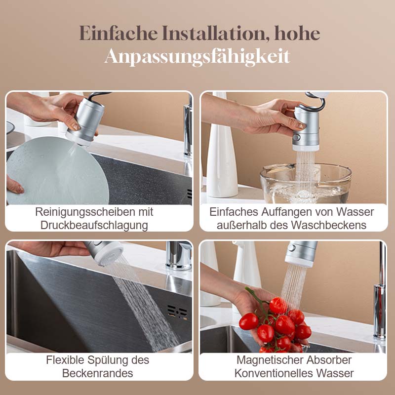 🌟 Skjult magnetisk uttrekkbar kranforlenger - gjør kjøkkenet og badet ditt renere og mer praktisk! ✨