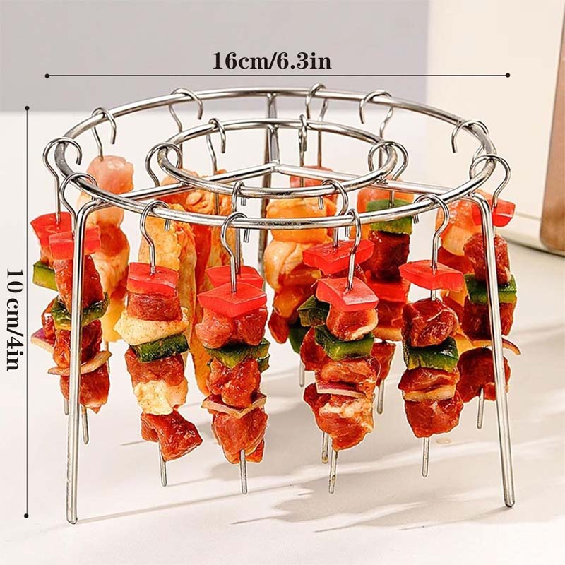 🔥 Air Fryer Skewer Rack | 360 ° jevn matlaging, sprø og saftig! 🍢