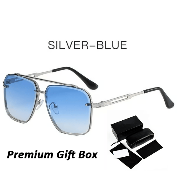 🔥HOT SALE - Retro solbriller med fargegradient og UV400-beskyttels