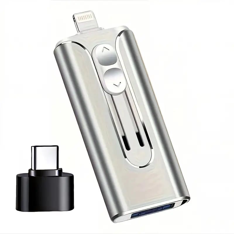 🔥Hot salg - 49% rabatt🔥16 ~ 256 GB Micro USB + 8 Pin + USB 3.0 4 i 1 mobiltelefon datamaskin U-Disk