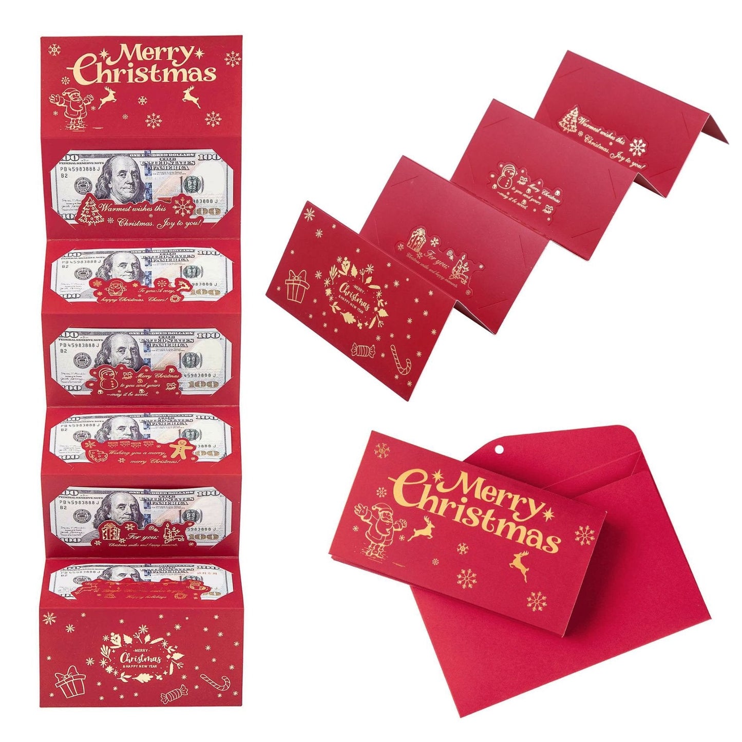 🎅Julesalg – 49 % rabatt🎁 Kreativ, sammenleggbar julekonvolutt du kan lage selv🔥