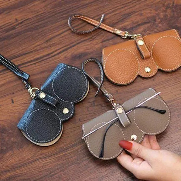 Solbriller i mykt PU-skinn Bag👓️