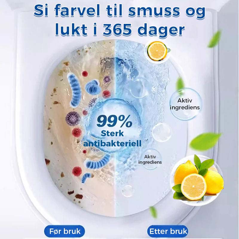 Sitronduftende toalettrengjøringstabletter