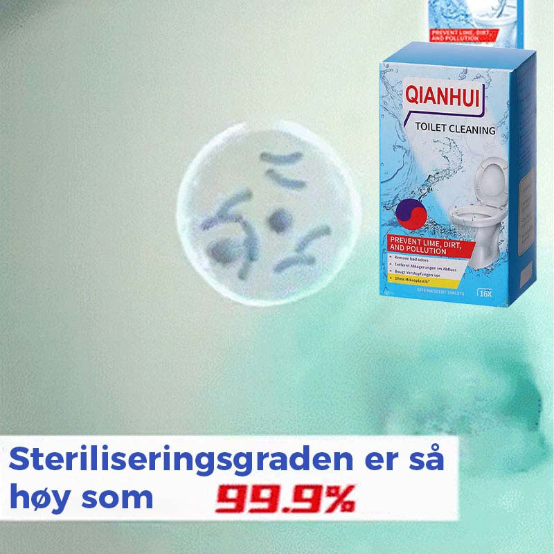 Sitronduftende toalettrengjøringstabletter