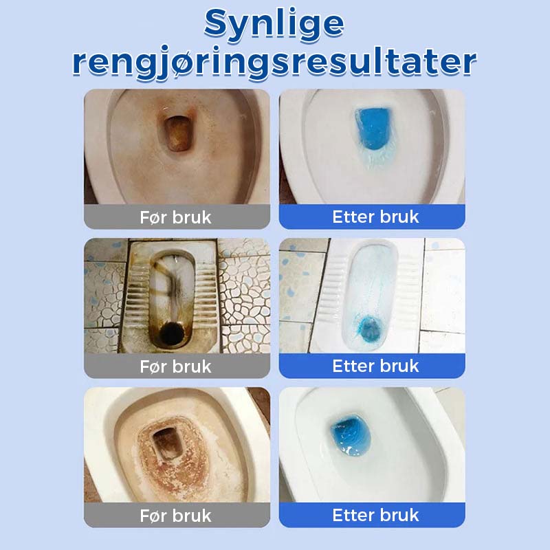Sitronduftende toalettrengjøringstabletter