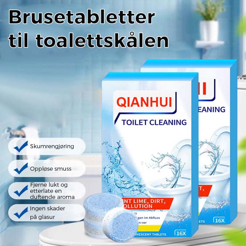 Sitronduftende toalettrengjøringstabletter