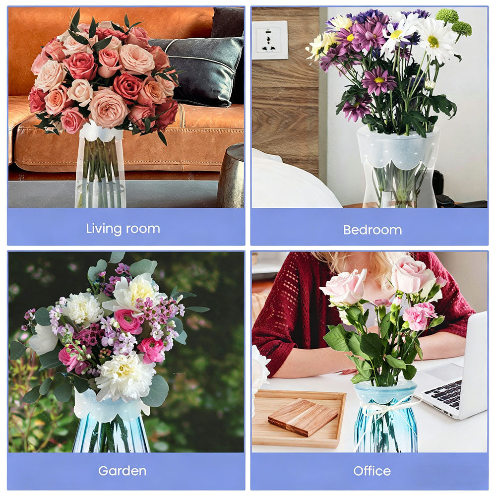 🌸Spiral Ikebana silikon blomsterstilkholder