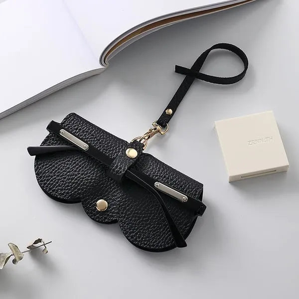 Solbriller i mykt PU-skinn Bag👓️