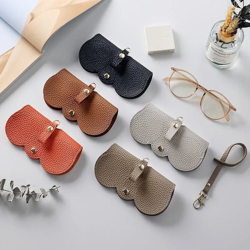 Solbriller i mykt PU-skinn Bag👓️