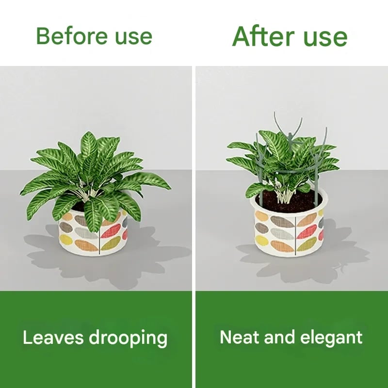 💕💖🌿Hagearbeid Grønn plante støtte ramme