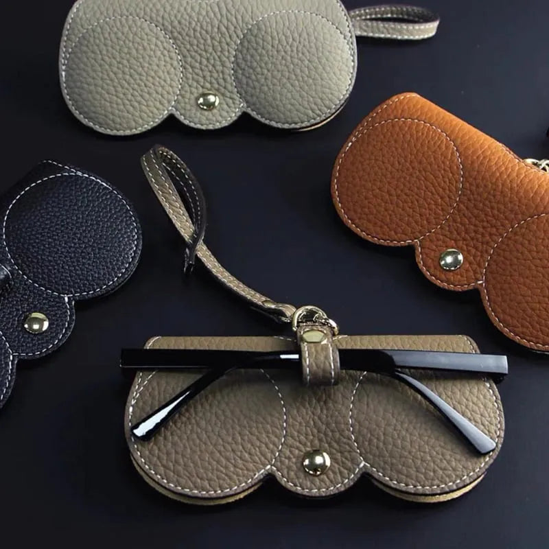 Solbriller i mykt PU-skinn Bag👓️