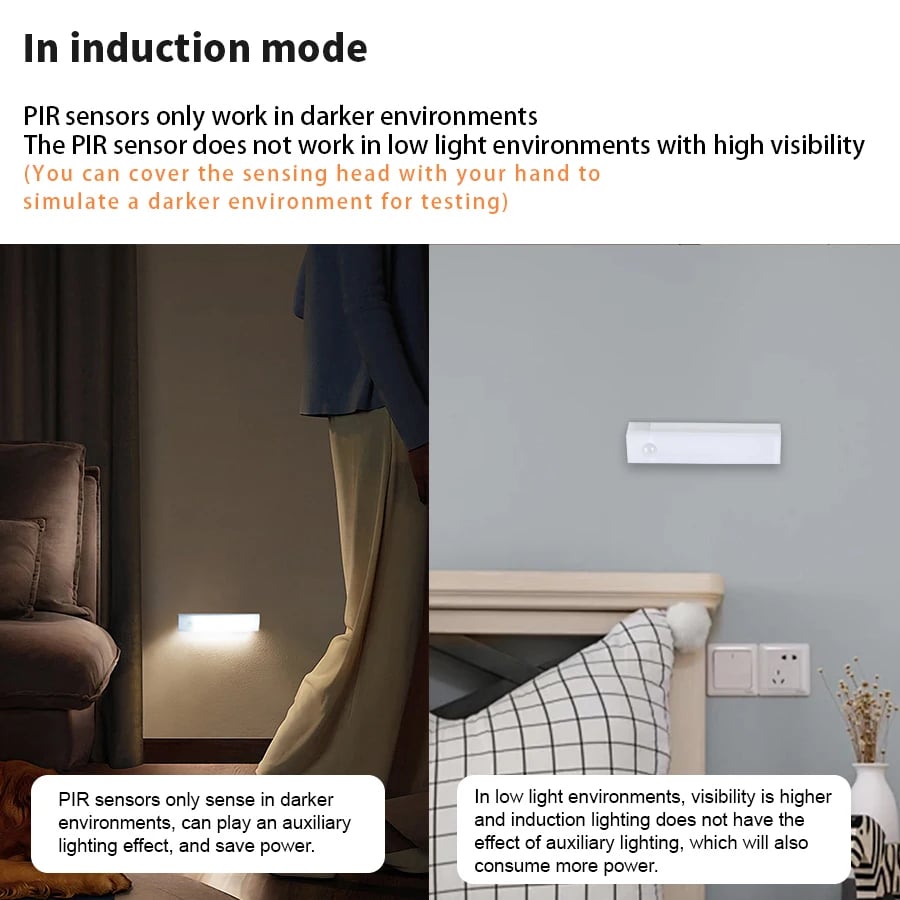 🔥Tilbydd - Smart sensor LED-nattlys, ingen boring nødvendig
