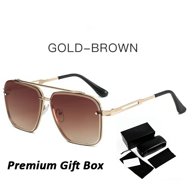 🔥HOT SALE - Retro solbriller med fargegradient og UV400-beskyttels