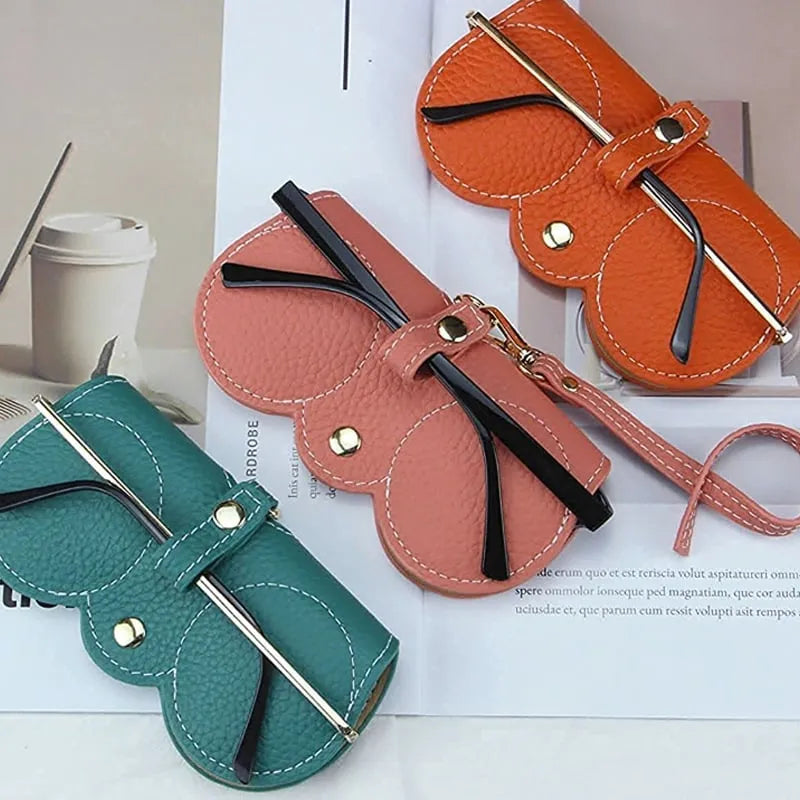 Solbriller i mykt PU-skinn Bag👓️
