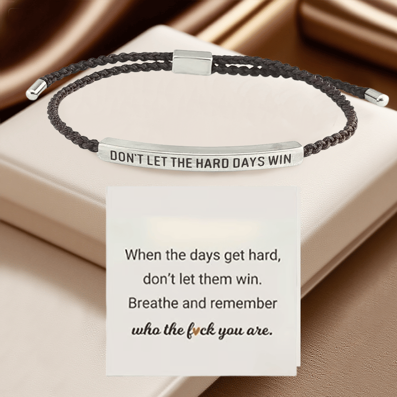 💖Inspirerende armbånd – En meningsfull påminnelse om å være sterk og holde ut