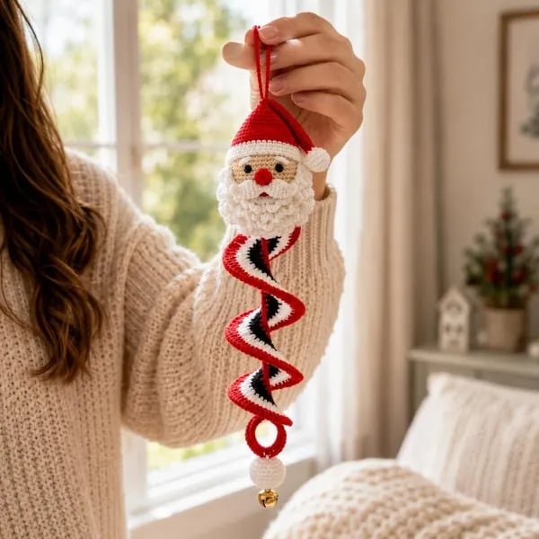 ☃️Siste dag med 50 % rabatt – Sett til å hekle en snømann i spiralform