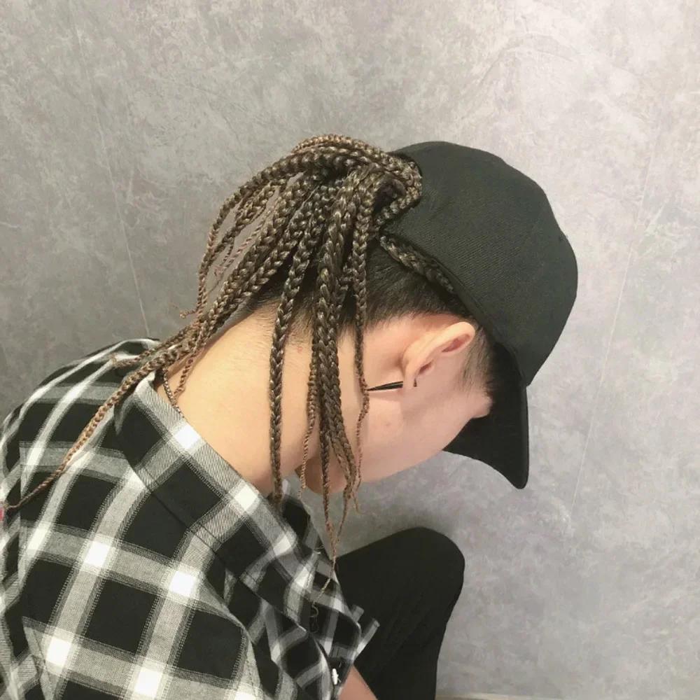 Flettet baseballparykkhette – Trykklås med sikrede dreadlock