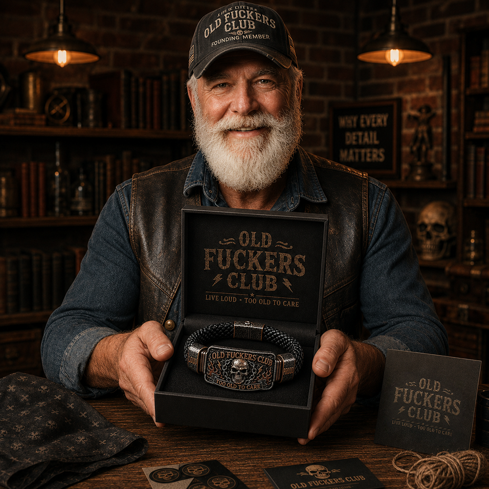 ☠️ Old Fuckers Club & Wild Freedom 🪓 | 2026 begrenset opplag av vintage-armbån