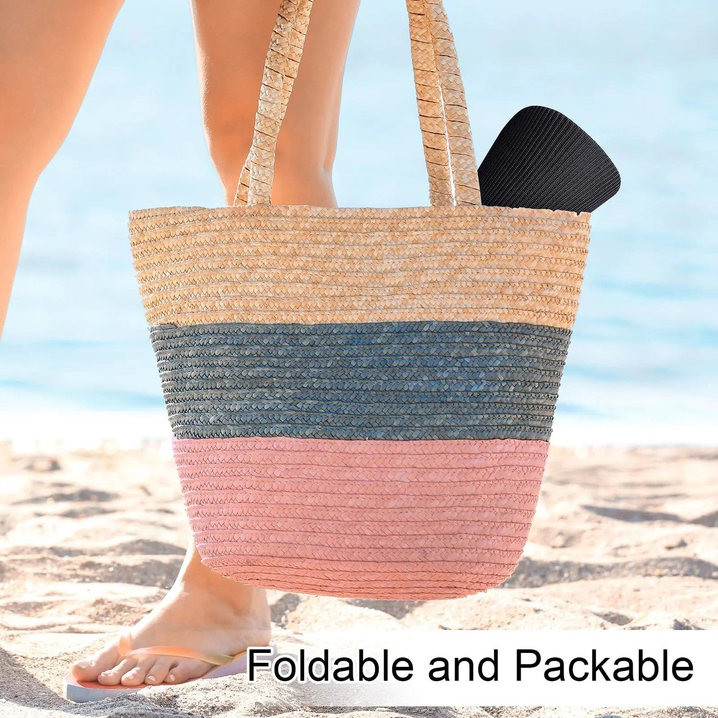 2-pakning med solvisirhatter for kvinner med høy hestehale