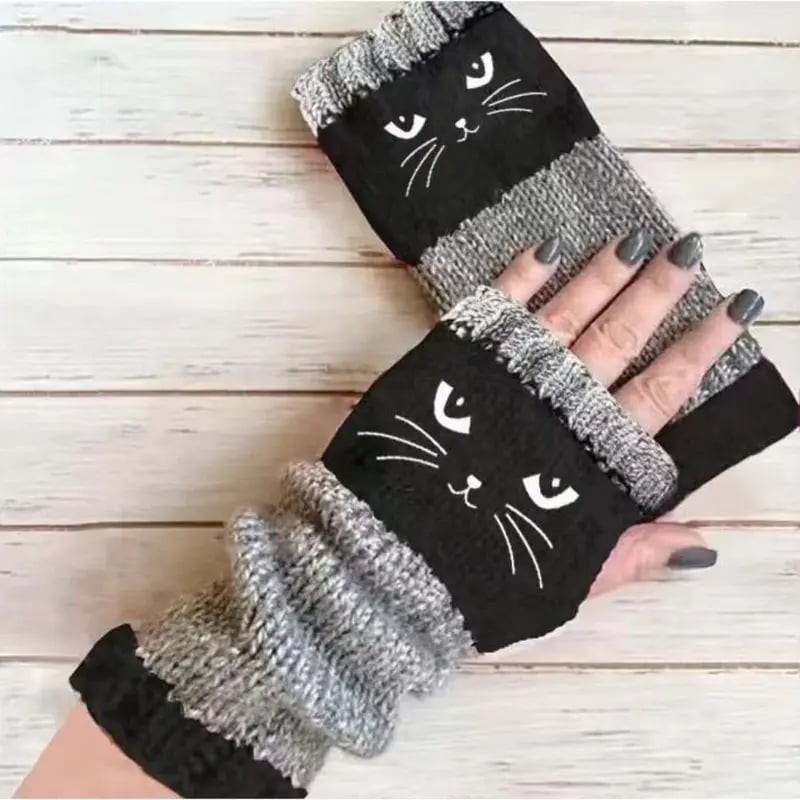🐱✨Sjarmerende kattevotter: Din beste vinterkompanjong for hverdagen og eventyr!✨🧤