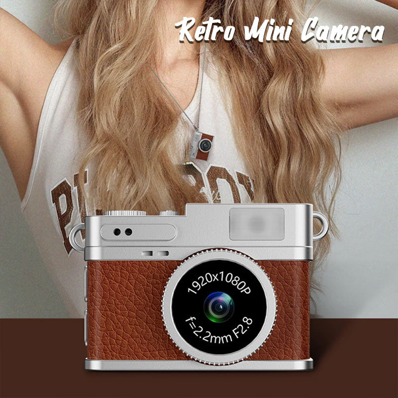 📸✨ Retro Mini Camera – Kompakt smykkekamera med vintage-design for skarpe, spontane fotominner! ✨🎞️