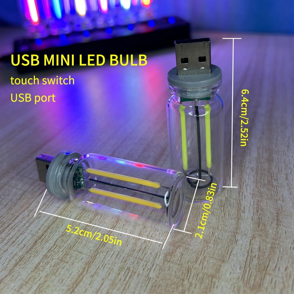 💡✨ Dimmbar USB-nattlampe – berøringskontroll og bærbar belysning for hjemmet og reiser! ✨🌙