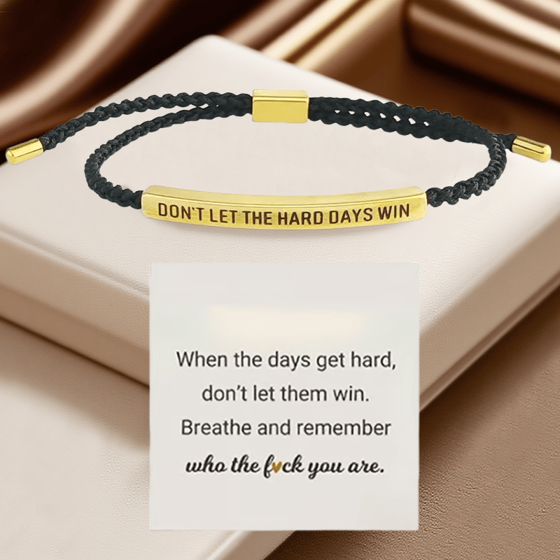💖Inspirerende armbånd – En meningsfull påminnelse om å være sterk og holde ut