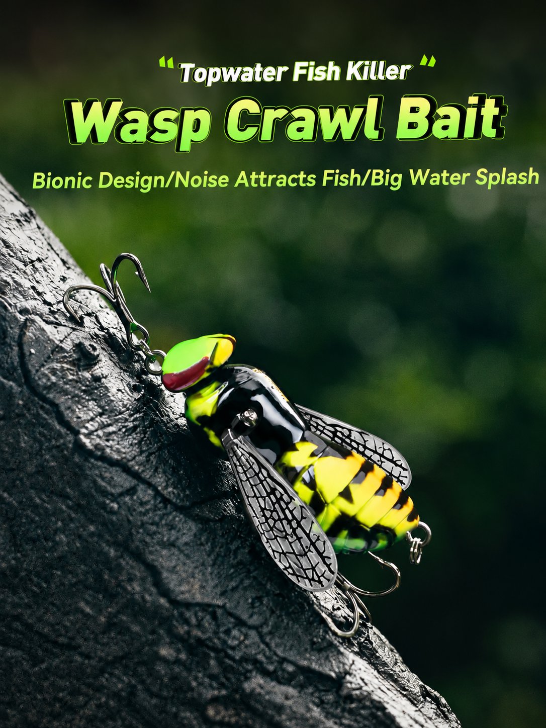 🔥 Siste dag med 49 % rabatt – 🐝 Bionic Wasp, et overflateagn som utløser eksplosive stikk