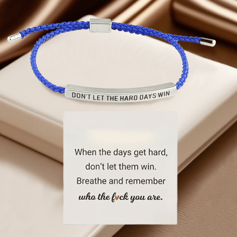 💖Inspirerende armbånd – En meningsfull påminnelse om å være sterk og holde ut