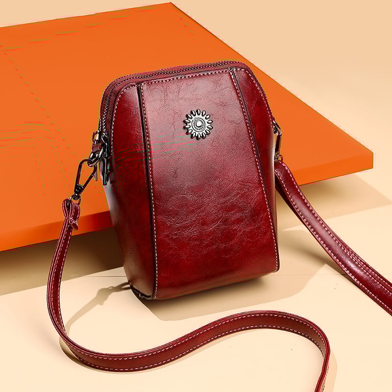 👜RETRO All-match vertikal mobilveske