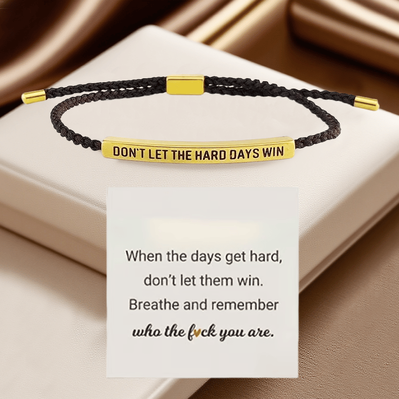 💖Inspirerende armbånd – En meningsfull påminnelse om å være sterk og holde ut