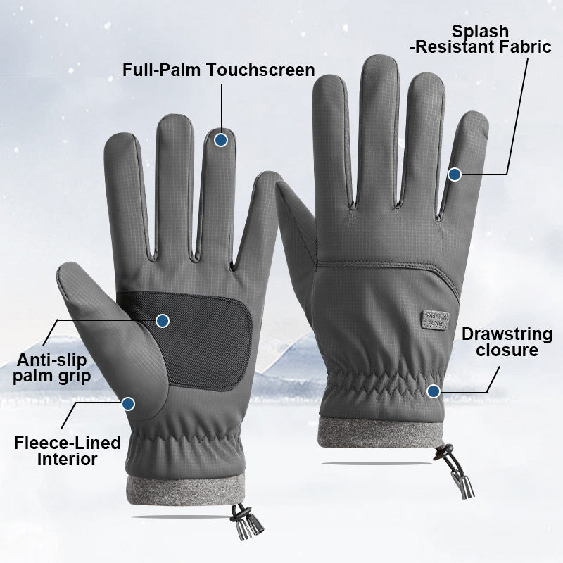 🧤✨ Winterhandschoenen met touchscreen – Fleece gevoerde waterdichte en winddichte handschoenen met volledige palm touch! ✨❄️