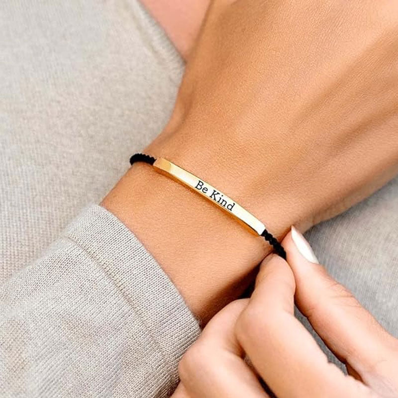 ✨📿 Vevde Armband i Rustfritt Stål – Motiverende Inspirasjonsarmbånd med Fjerningstrykk! ✨🦾