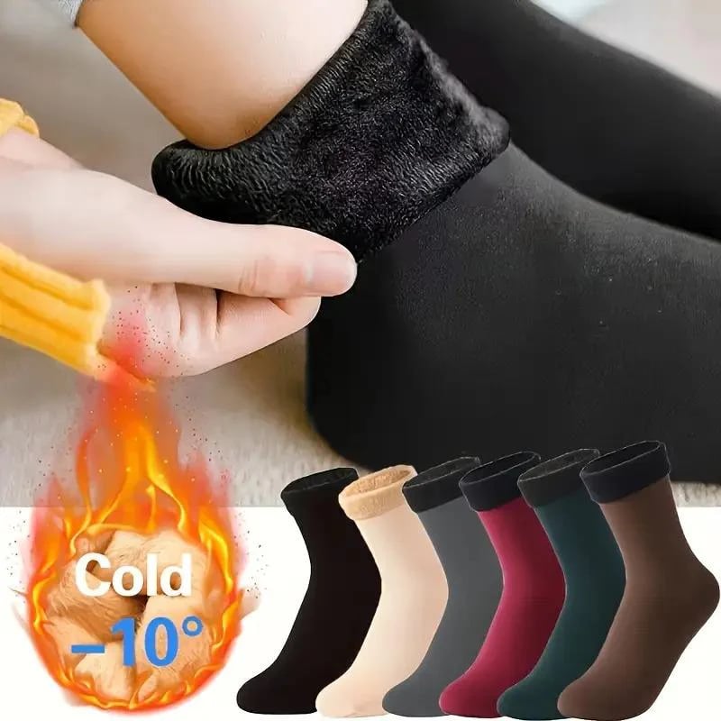 🔥🧦 Selvoppvarmende termosokker med fleecefôr – 30 °C varmeisolerende og fuktavvisende! ✨❄️