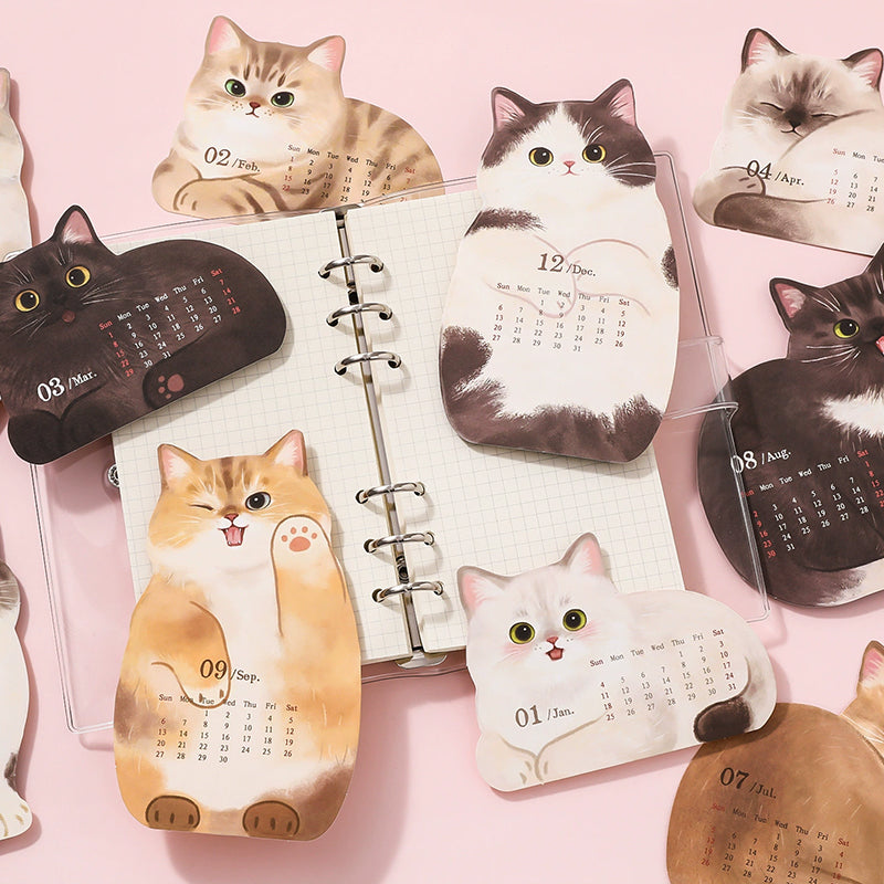 📅🐾 3D-bordkalender med katter og hunder – et år fullt av søthet på skrivebordet ditt! ✨😻🐶