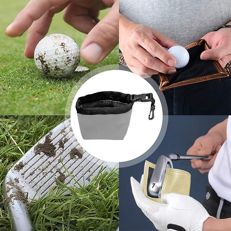 🔥 Bärbar rengöringssats för golfbollar – Håll dina bollar alltid fläckfria