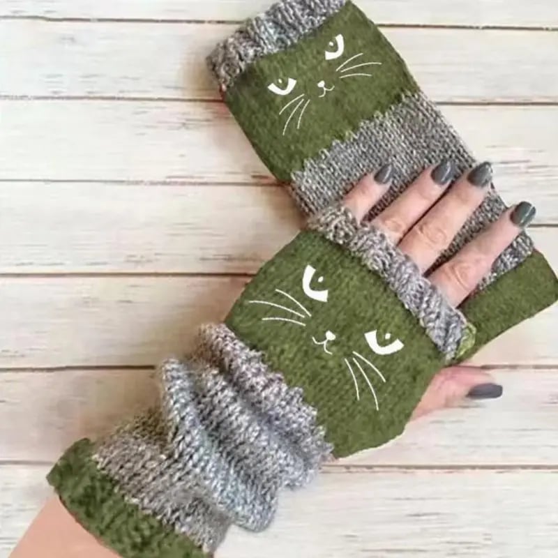 🐱✨Sjarmerende kattevotter: Din beste vinterkompanjong for hverdagen og eventyr!✨🧤