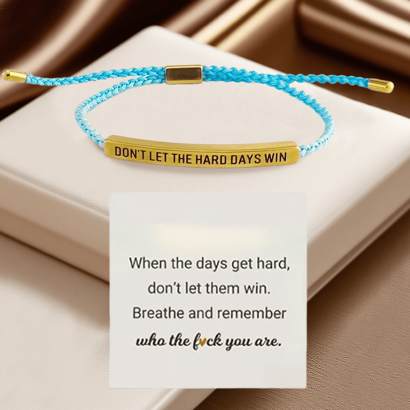 💖Inspirerende armbånd – En meningsfull påminnelse om å være sterk og holde ut