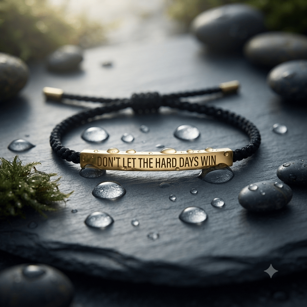 💖Inspirerende armbånd – En meningsfull påminnelse om å være sterk og holde ut