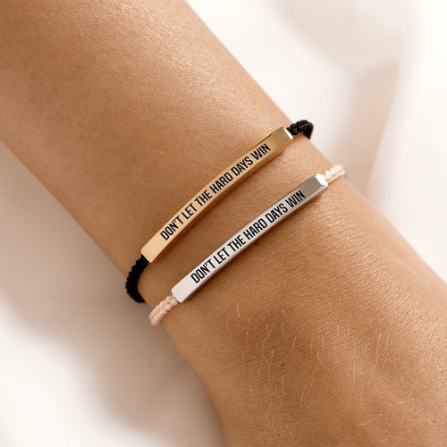 💖Inspirerende armbånd – En meningsfull påminnelse om å være sterk og holde ut