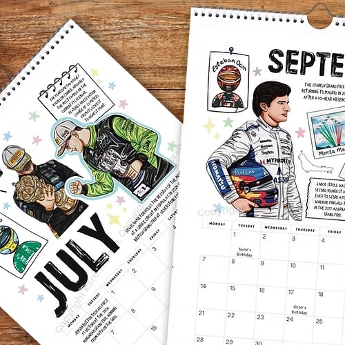 🏎️📅 F1 Scrapbook Race Calendar 2026 – Begrenset opplag av veggkalender for motorsportentusiaster! ✨🏁