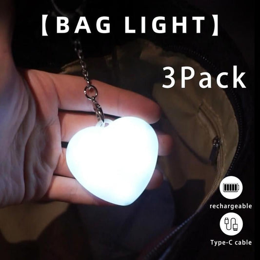 💖✨ Lett lommebok i hjerteform – Berøringsfølsom LED-oppbevaringspose med hjerte- og sirkelmotiver! ✨👛