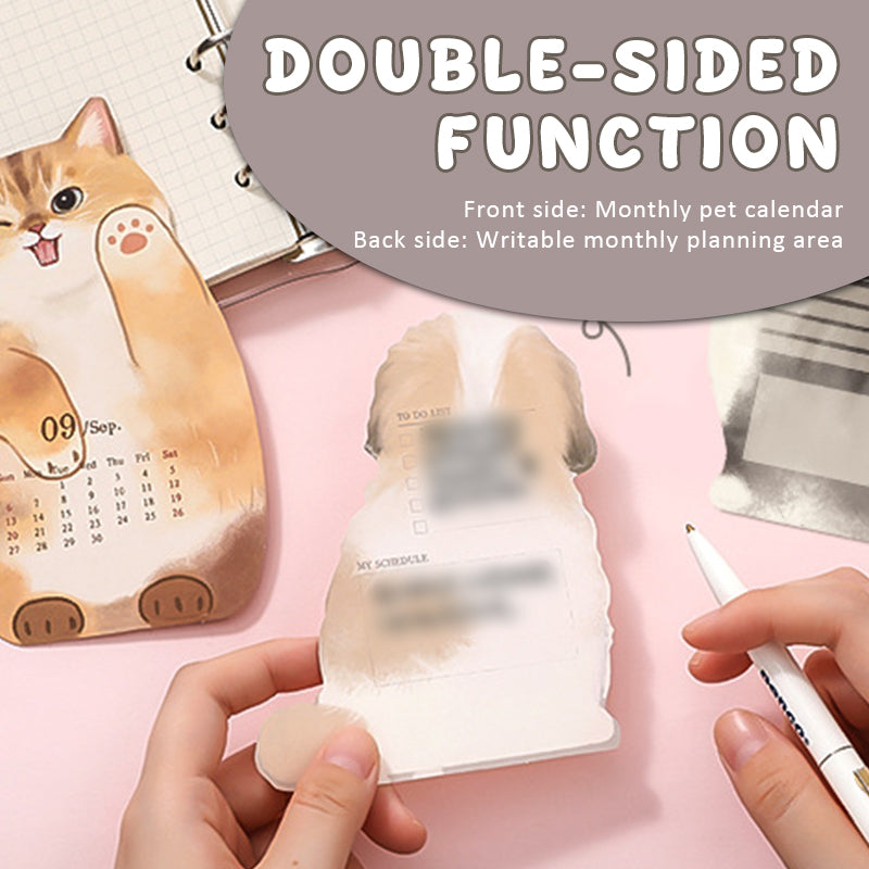 📅🐾 3D-bordkalender med katter og hunder – et år fullt av søthet på skrivebordet ditt! ✨😻🐶